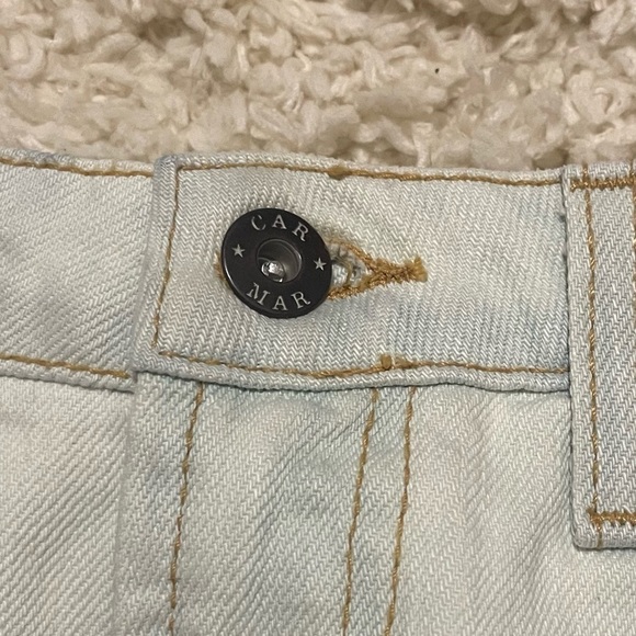 NWT CARMAR bleached distressed shorts US27 - Picture 3 of 6